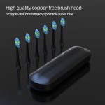 Raspall de dents sònic recarregable USB personalitzat amb temporitzador intel·ligent de càrrega ràpida amb suport