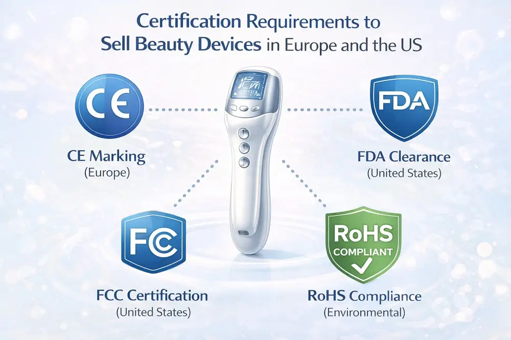 What Certifications Are Required to Sell Beauty Devices in Europe and the US?